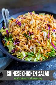 These are a key ingredient in san choy bow as served at chinese restaurants here in australia, but can be skipped. Chinese Chicken Salad With Asian Dressing Confetti Bliss