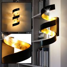 Led Bade Zimmer Decken Lampe Design Goldfarben Flur Wohn Schlaf
