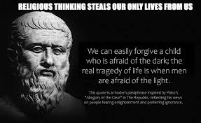 Often when we denigrate and attack religious thinking in this group we hear  a chorus of complaints. Some people say: "Why do we denigrate religion, why  religion is relevant to this group?"
