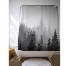 Tree Shower Curtain Tree Decor Black White Photo Landscape Photo Nature Decoration Bath Decor Mw004 Tree Shower Curtains Black Shower Curtains Bath Decor