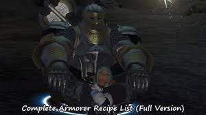 Its economy is driven by shipbuilding, fishing, and blacksmithing, but the majority of wealth comes from the lucrative shipping industry. Ffxiv Complete Armorer Recipe List Full Version Final Fantasy Xiv