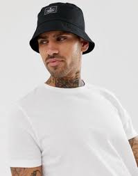 Asos Design Bucket Hat In Black With Patch Asos Mens Winter Fashion Hipster Mens Fashion Mens Fashion Classy