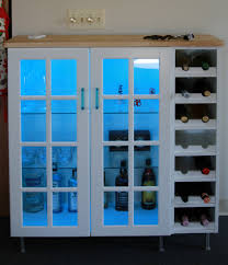 bar cabinet ikea hack style