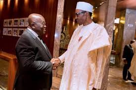 Image result for buhari at ghana swearing in