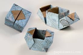It contains a lot of interesting origami diagrams. Origami Hinged Box Video Tutorial Paper Kawaii Origami Gift Box Origami Gifts Modular Origami