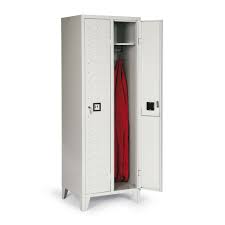 Stahl Kleiderschrank Mit Fussen 2 Abteilen Kaufen Ps75554 Gtardo De Kleiderschrank Schliessfacher Spind