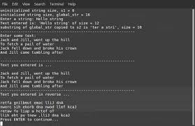 To reverse a string in c++ programming, ask from user to enter a string. Digging Into C String Stream Processing