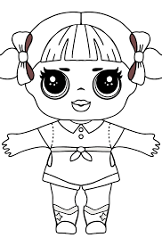 Baby lol, dressed in the style of a hussar. Color Online L O L Surprise Doll Cheer Captain
