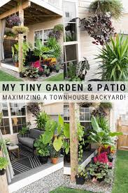 Small Townhouse Patio Ideas And My Gorgeous Tiny Backyard Patio Plants Small Backyard Gardens Townhouse Garden