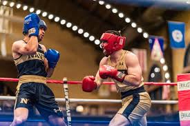 Last night, 3/C Caleb Gross was "The man in the arena," dominating his  opponent at the brigade semifinals.