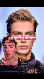 So simple and easy but super effective #modelmakeup #mensmakeup  #malemodelmakeup