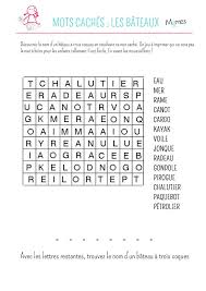 Mots Caches Les Bateaux Mots Caches A Imprimer Mots Caches Mots Meles A Imprimer