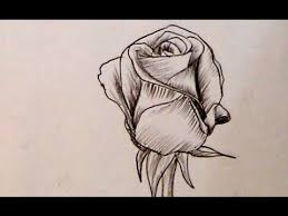 Your rose flower pencil drawing stock images are ready. How To Draw A Beautiful Rose With Charcoal Pencil Love