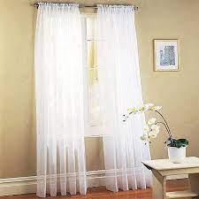Mainstays Marjorie Sheer Voile Curtain Single Panel Walmart Com White Paneling Luxury Curtains Window Treatments Sheer