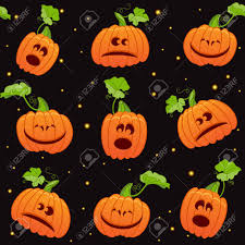 Maybe you would like to learn more about one of these? Seamless Halloween Background With Cute Pumpkins On Black Background Royalty Free Cliparts Vectors And Stock Illustration Image 14582939