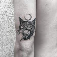 Tattoo By Marlon M Toney Marlonmtoney Favoritetattoos Illustrative Blackwork Cat Thirdeye Demon Stran Dog Portrait Tattoo Dog Tattoos Black Cat Tattoos