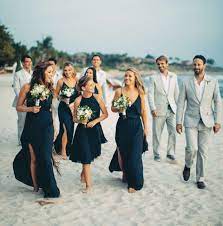 Inside Weddings Navy Blue Bridesmaid Dresses Beach Bridesmaid Dresses Blue Bridesmaids