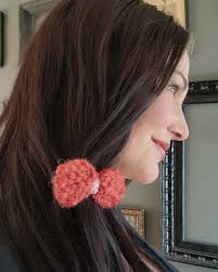 Hand Knit Hair Bow