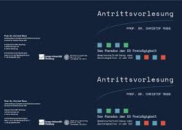 Maybe you would like to learn more about one of these? Antrittsvorlesung Christof Roos Das Paradox Der Eu Freizugigkeit Europa Universitat Flensburg Euf