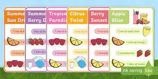 Check spelling or type a new query. Make Your Own Summer Fruit Drinks Recipe Cards