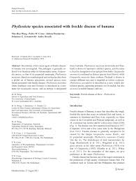 When you want a gpo partner focused first and foremost on superior service then cnect is the perfect choice. Pdf Phyllosticta Species Associated With Freckle Disease Of Banana