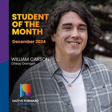 Meet our November Graduate Student of the Month, William Carson! @oyenque  William is a member of Ohkay Owingeh. He is a third-year doctoral student  at the Mel and Enid Zuckerman College of