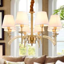 Want to make your dining room more sophisticated and stylish? American Traditional Chandelier Led Fixture For Ballroom E14 Home Indoor Lighting Dining Room Copper Chandelier Fabric Lampshade Chandeliers Aliexpress