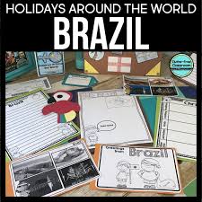 Brazil Holidays Around The World Series Jodi Durgin Education Co In 2020 Holidays Around The World Third Grade Activities Map Activities