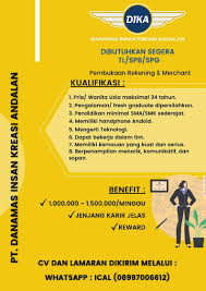 A presente versão do dplp foi adaptada às novas tecnologias web e. Lowongan Kerja Pt Danamas Insan Kreasi Andalan Bandung Juli 2021 Info Loker Bandung 2021