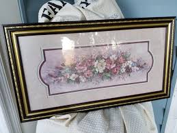 Retired Signed Barbara Mock Flower Print Home Interior And Gifts Picture Home Interiors And Gifts House Interior Flower Prints