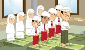 Gambar Orang Sholat Kartun