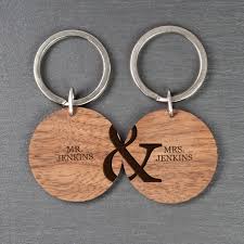 personalised couples set of two wooden