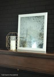 The black backing board will enhance the reflective surface of the glass and you'll have successfully created your perfectly upcycled antique mirror! Remodelaholic The Easiest Technique To Make A Diy Antique Mirror
