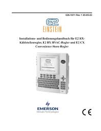 Hierbei ist die gegenwart eines. E2 German Book Emerson Climate Technologies