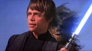 Luke skywalker's green lightsaber replaced his blue one. Rotj Luke Skywalker Vs Jabba Original Blue Lightsaber Youtube