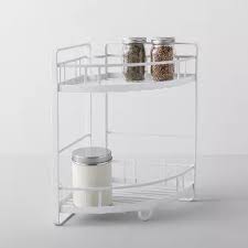 Have a deep or corner cabinet that's underutilized? Kitchen Cabinet Organizer Corner Shelf 2 Tier White Made By Design Kitchen Cabinet Organization Corner Shelves Cabinet Organization