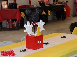 Mickey Mouse Centerpiece Mickey Mouse Party Favors Mickey Mouse Clubhouse Birthday Party Mickey Mouse Party Decorations