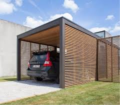 84'' h x 144'' w x 240'' d Modern Carport Vor Garage Novocom Top