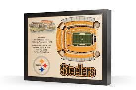 pittsburgh steelers heinz field 3d wood stadium replica 3d wood maps bella maps