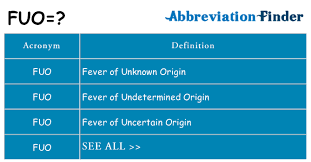 Fuo may be related to infections such as hiv or other viral infections, cancers, or chronic inflammatory diseases such as sarcoidosis. What Does Fuo Mean Fuo Definitions Abbreviation Finder