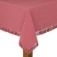 Gracie oaks round tablecloth, christmas tablecloth cotton checkered red buffalo plaid tablecloth for christmas table decoration in black/red wayfair. Lintex Homespun Fringed 60 In X 102 In Red 100 Cotton Tablecloth 381133 The Home Depot