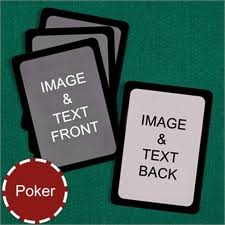 I have found that adding the playing card makes the deck easier. Blank Playing Cards To Print Your Design On