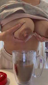 Breast feeding handjob - arousing sexual experience