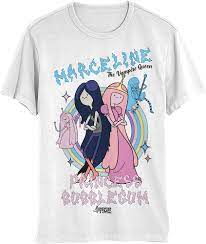 Cartoon Network Adventure Time Marceline and Princess Bubblegum Men's and  Women's Short Sleeve T-Shirt (White, Small) | Amazon.com