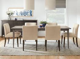 I love the strong clean lines on the room and board table and how the metal legs contrast with the rich, warm wood top. How To Pair Dining Tables Chairs Ideas Advice Room Board Dining Table Chairs Contemporary Dining Furniture Modern Dining