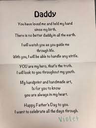 Very rarely do we get an opportunity to thank our near and dear ones. Father S Day Poem For Handprint Gift Fathers Day Poems Fathers Day Quotes Diy Father S Day Gifts
