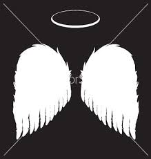 Angel Wings Images Black And White White Angel Wings And Halo Background Vector Image On Vectorstock White Angel Wings Halo Backgrounds Feather Illustration