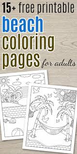 There are two icons above the free beach coloring page. Free Printable Beach Coloring Pages The Artisan Life