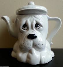 Dog Teapots Golf Dog Teapot Kettle White Black Droopy Face Puppy Uk Import New C Tea Pots Novelty Teapots Tea