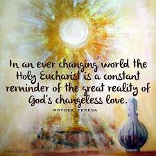 Saint Mother Teresa Quote About The Eucharist Saint Quotes Catholic Eucharist Saint Quotes